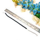 Black Tourmaline Round Bead Anklet