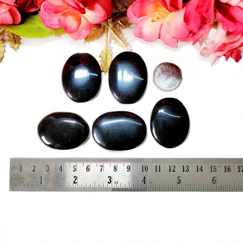 Black Tourmaline Cabochon (Protection & Grounding)