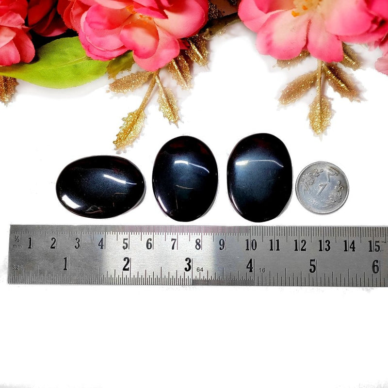 Black Tourmaline Cabochon (Protection & Grounding)