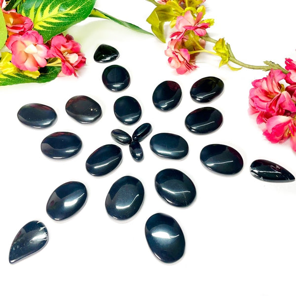 Black Tourmaline Cabochon (Protection & Grounding)