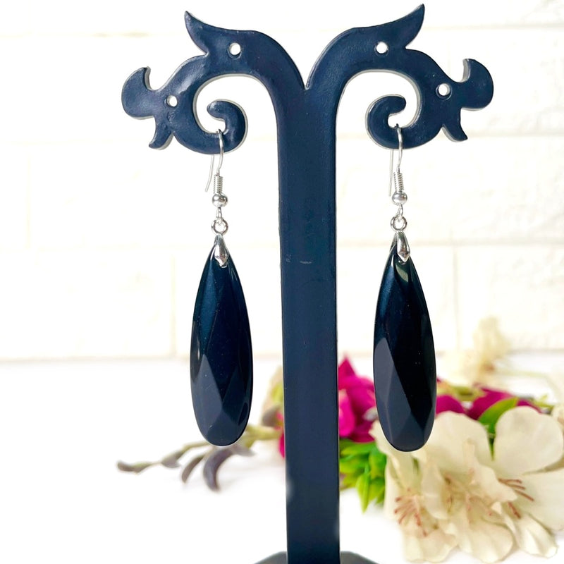 Black Tourmaline Earrings (Protection & Grounding)