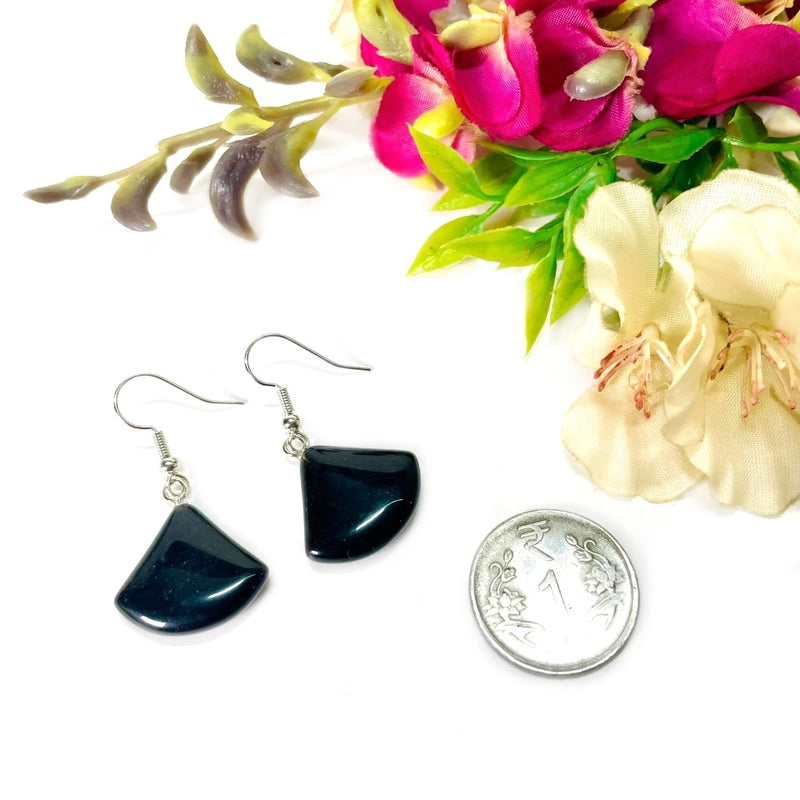 Black Tourmaline Earrings (Protection & Grounding)