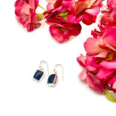 Black Tourmaline Earrings in Silver