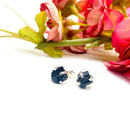 Black Tourmaline Earrings in Silver