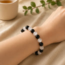 Black Tourmaline & Selenite Combo Bracelet (Meditation & Balance)