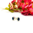 Black Tourmaline Earrings in Silver