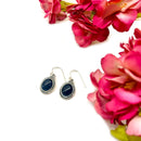 Black Tourmaline Earrings in Silver