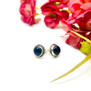 Black Tourmaline Earrings in Silver