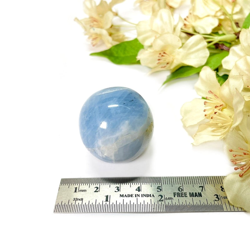 Blue Calcite Sphere (Memory & Communication)