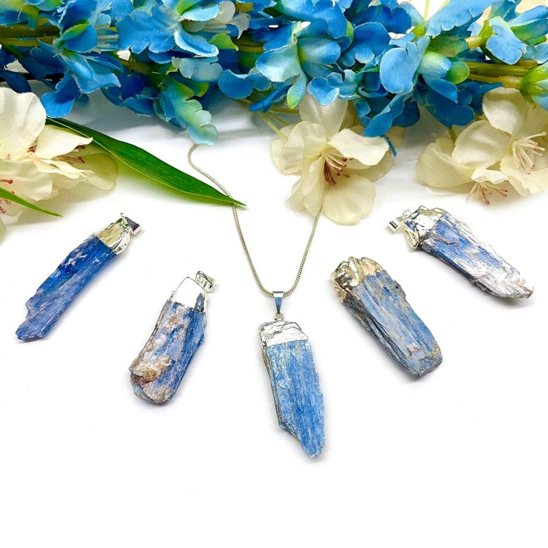 Blue Kyanite Natural Pendants from Brazil (Psychic Gifts)