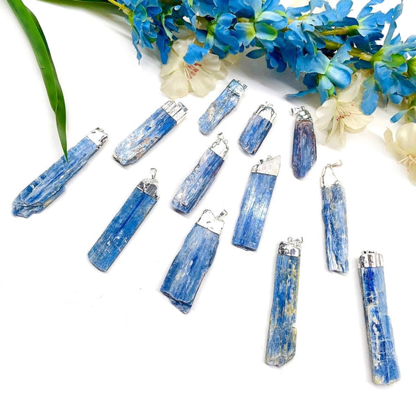 Blue Kyanite Natural Pendants from Brazil (Psychic Gifts)