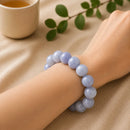Blue Lace Agate Bracelet (Calm Communication)