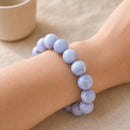 Blue Lace Agate Bracelet (Calm Communication)