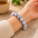Blue Lace Agate Bracelet (Calm Communication)