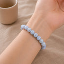 Blue Lace Agate Bracelet (Calm Communication)