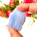 Blue Lace Agate Slices (Communication and Public Speaking)