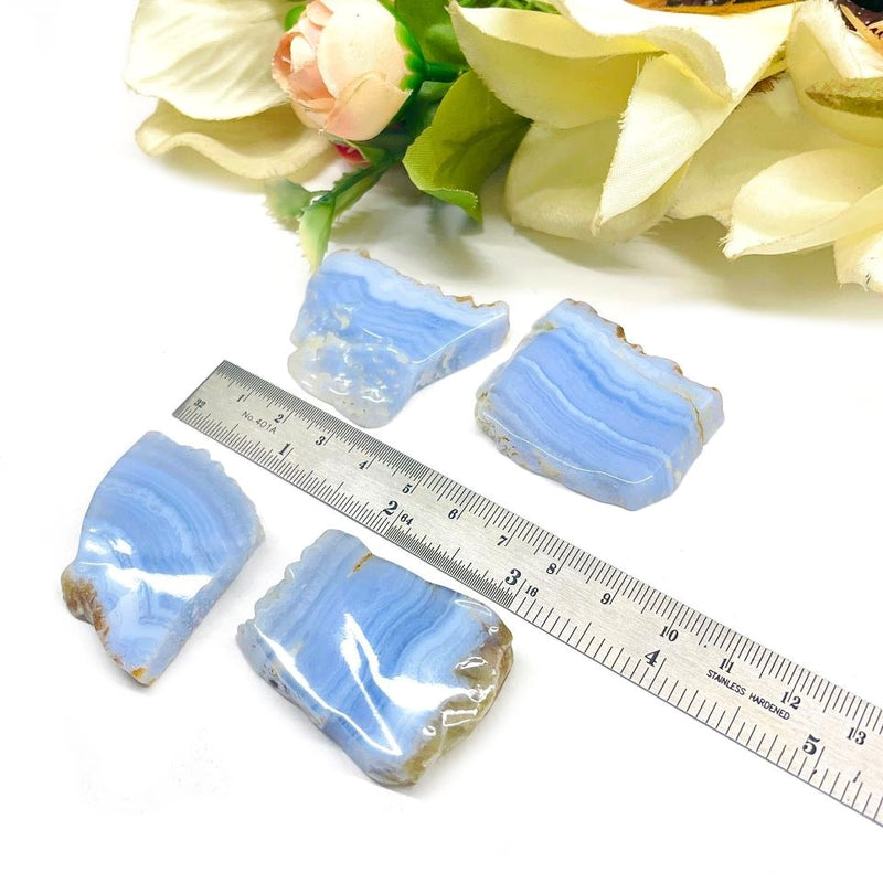 Blue Lace Agate Slices (Communication and Public Speaking)