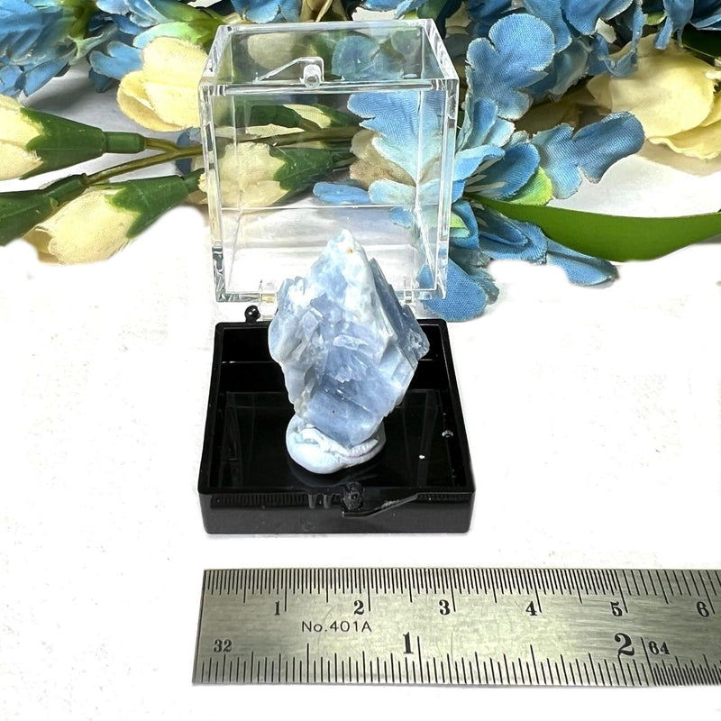 Blue Calcite Mineral Specimen