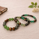 Bracelet for Business Growth - Pyrite, Green Aventurine, Tiger eye