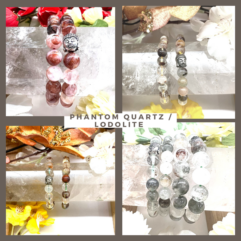 Lodolite / Garden Quartz / Phantom Quartz Bracelet (Lucid Dreaming)