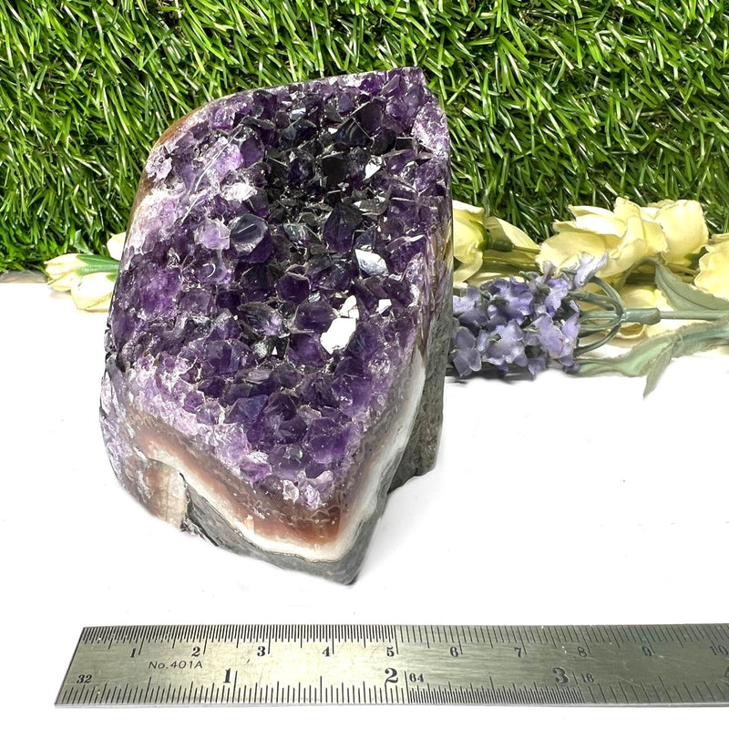 Standing Amethyst Clusters from Uruguay AAA Extra (Very dark Purple)