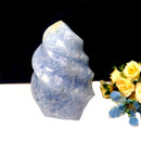 Blue Calcite Twisted Flames (Communication)