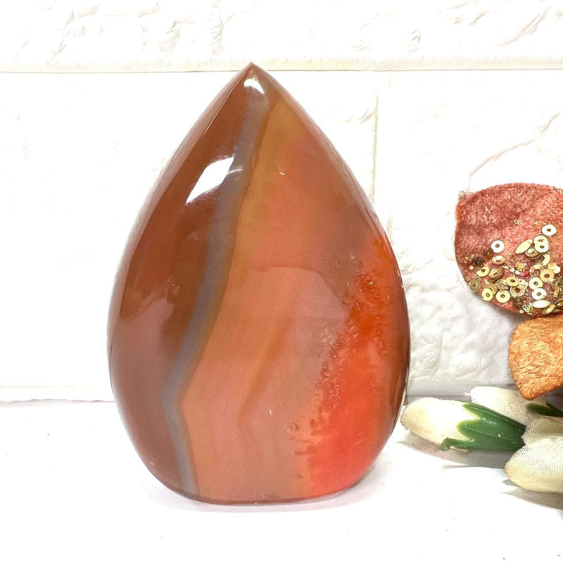 Carnelian Polished Flames (Creativity & Passion)