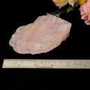 Rose Quartz One Side Polished Rough (Peace & Harmony)