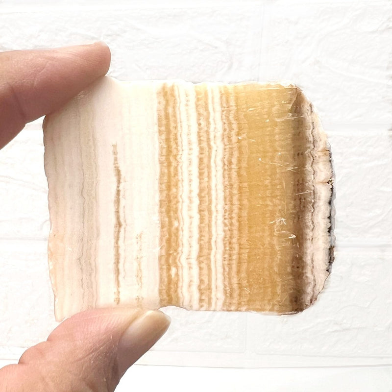 Yellow Lace Agate Slice