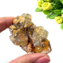 Yellow Fluorite Clusters from Morocco