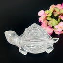 Turtle Shri Yantra in Clear Quartz (Manifestation & High Vibrations)