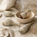 California White Sage torch bundles by Talk to Crystals for energy cleansing, home cleansing, removing negative energy, attracting positive energy, meditation, and smudging rituals in India