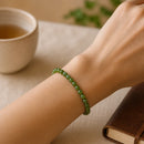 Canadian Nephrite Jade Round Bead Bracelet (Prosperity and Luck)