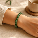 Canadian Nephrite Jade Round Bead Bracelet (Prosperity and Luck)