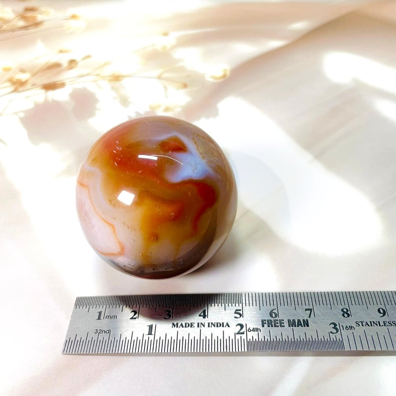 Carnelian Sphere (Confidence & Passion)