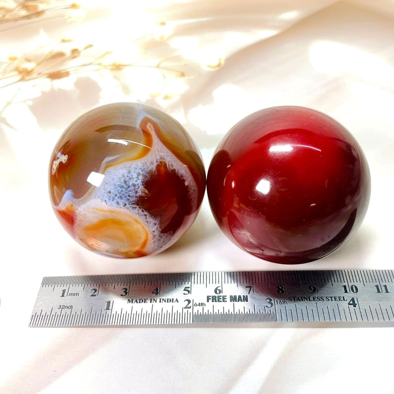 Carnelian Sphere (Confidence & Passion)