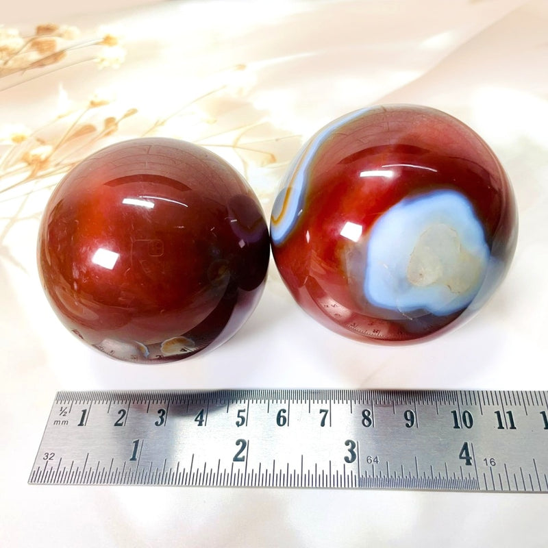 Carnelian Sphere (Confidence & Passion)