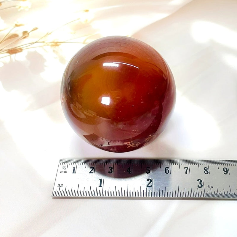 Carnelian Sphere (Confidence & Passion)