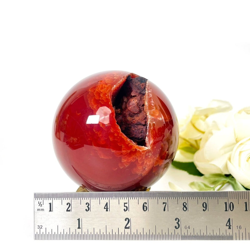 Carnelian Sphere (Confidence & Passion)