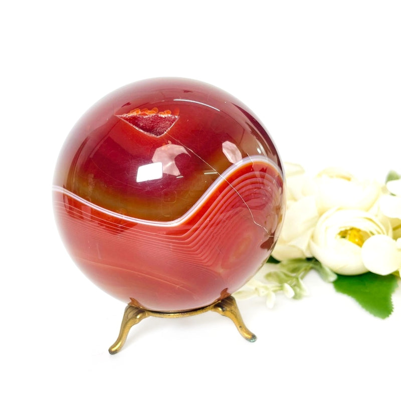 Carnelian Sphere (Confidence & Passion)