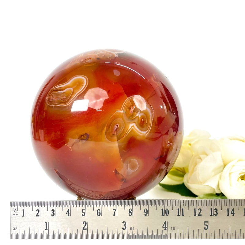 Carnelian Sphere (Confidence & Passion)