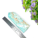 Caribbean Calcite Obelisk Druzy Tower (Peaceful Communications)