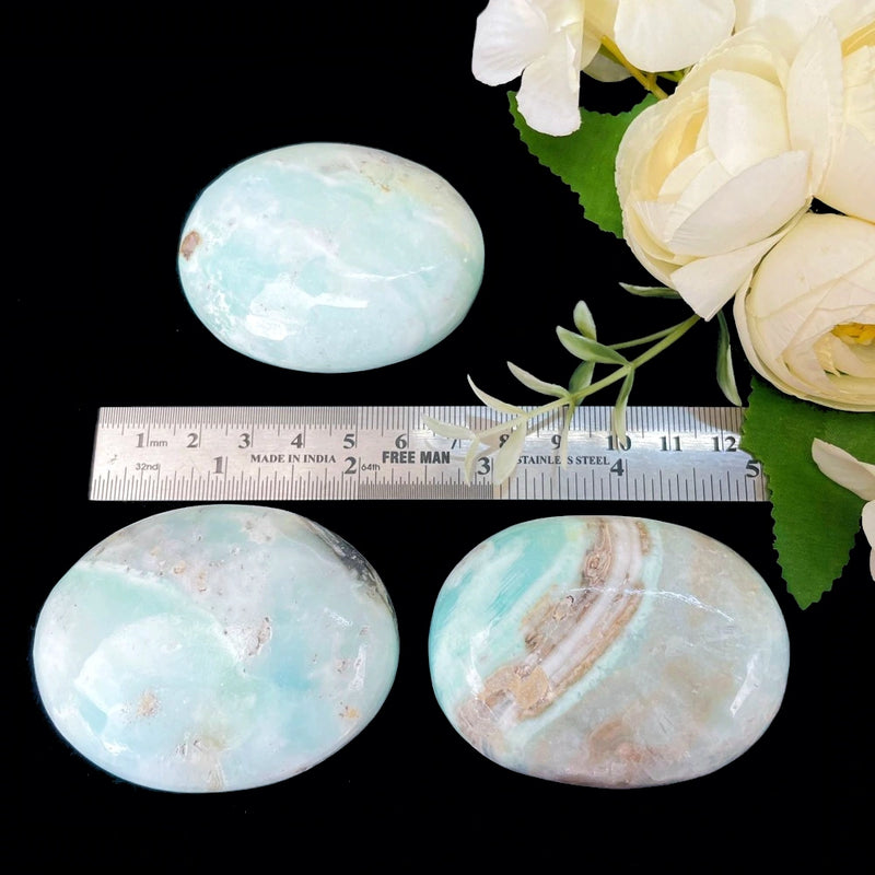 Buy Caribbean Calcite Palmstone Online | Calmness & Spiritual Awareness