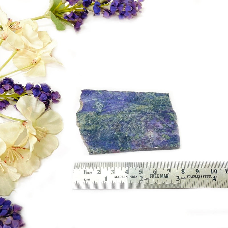 Charoite slice