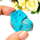 Chrysocolla on Quartz Mineral Specimen (Tentadora Mine, Peru)