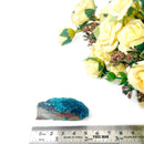 Chrysocolla on Quartz Mineral Specimen (Tentadora Mine, Peru)