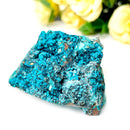 Chrysocolla on Quartz Mineral Specimen (Tentadora Mine, Peru)