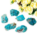 Chrysocolla on Quartz Mineral Specimen (Tentadora Mine, Peru)