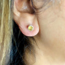 Citrine Earrings in Silver