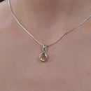 Citrine Small Pendant in Silver